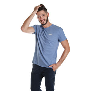 Tommy Hilfiger pánské světle modré melírované tričko Modern - S (CE4)